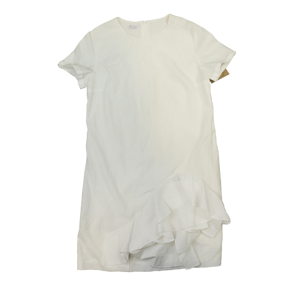 Vintage Brunello Cucinelli Ruffle Hem Dress Size N/A